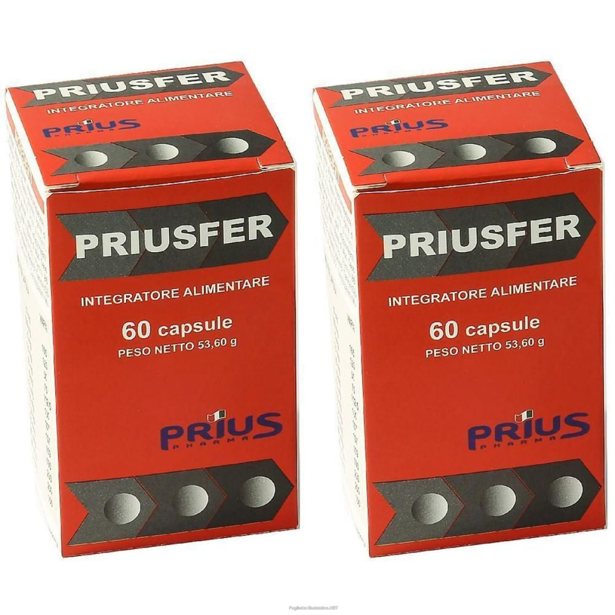 Cerca Offerte di priusfer 60 capsule 2x53,6 g e acquista online