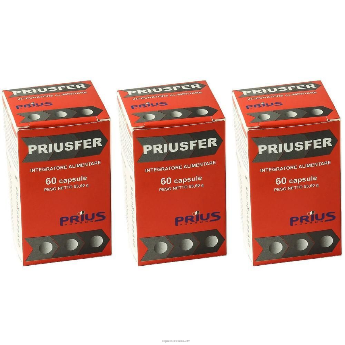 Cerca Offerte di priusfer 60 capsule 3x53,6 g e acquista online