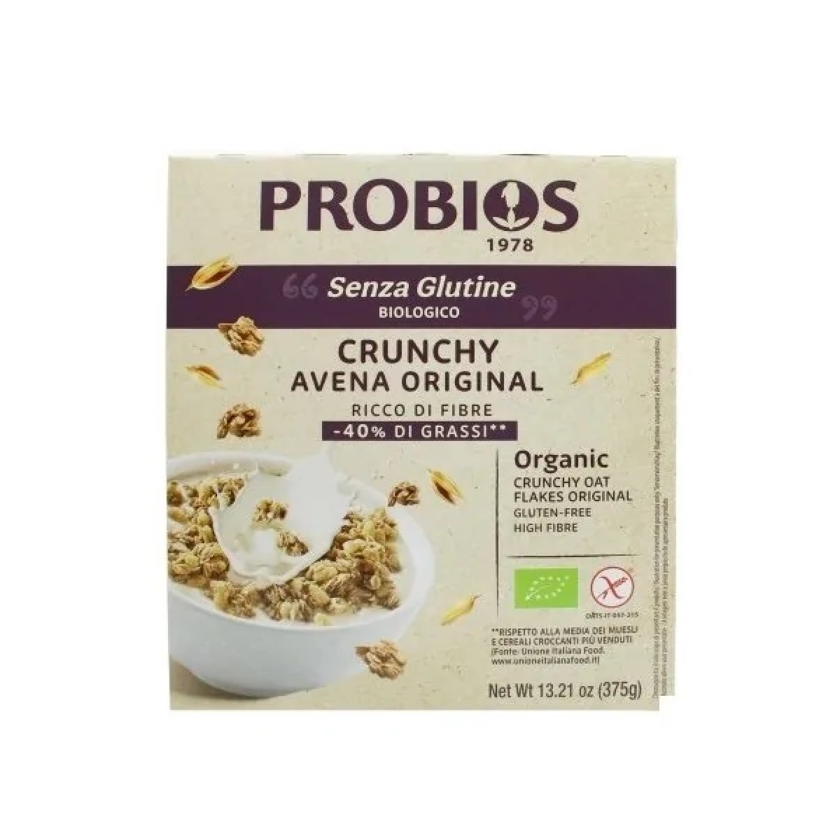 Cerca Offerte di Probios crunchy avena original 375 g senza glutine e acquista online