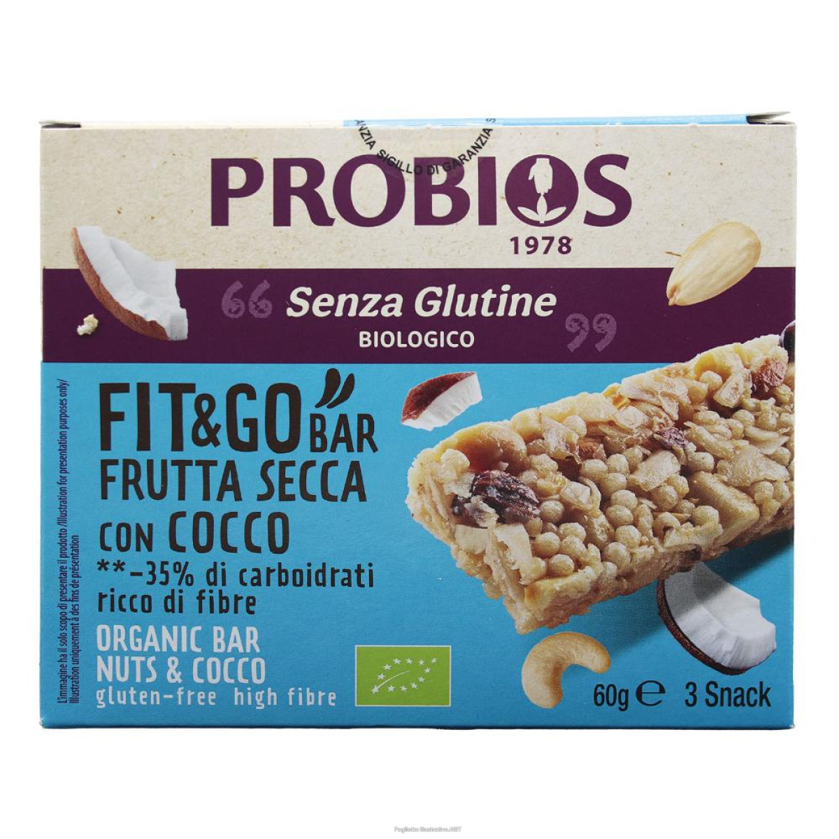 Cerca Offerte di probios fit&go barretta frutta secca e cocco 3 pezzi da 20 g e acquista online