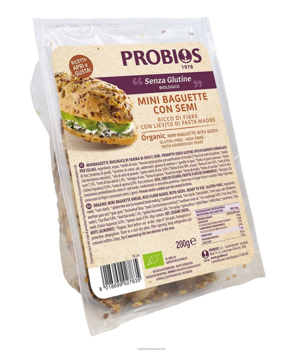 Cerca Offerte di probios mini baguette semi 2 pezzi da 100 g e acquista online