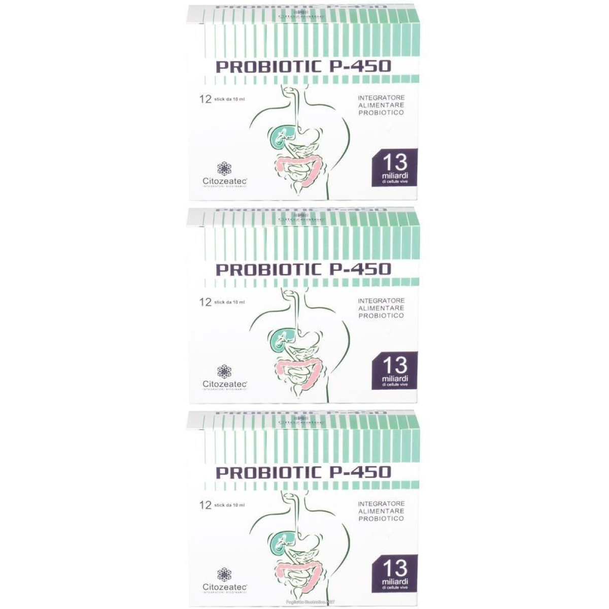 Cerca Offerte di probiotic p-450 stick monodose 3x12x10 ml e acquista online