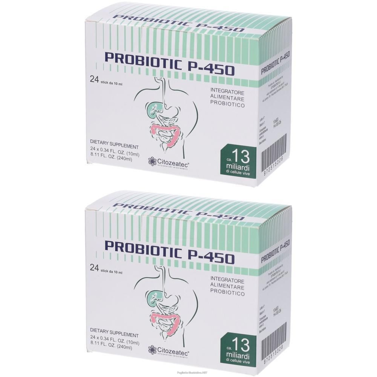 Cerca Offerte di probiotic p-450 stick orali 2x24x10 ml e acquista online