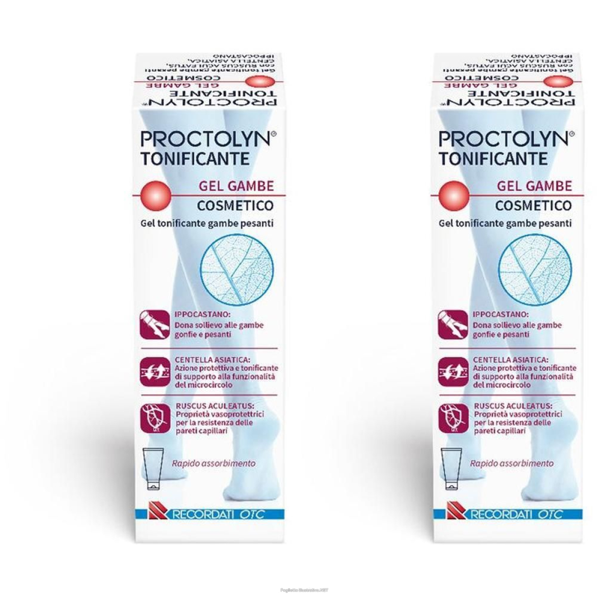 Cerca Offerte di proctolyn tonificante gel gambe cosmetico 2x100 ml e acquista online