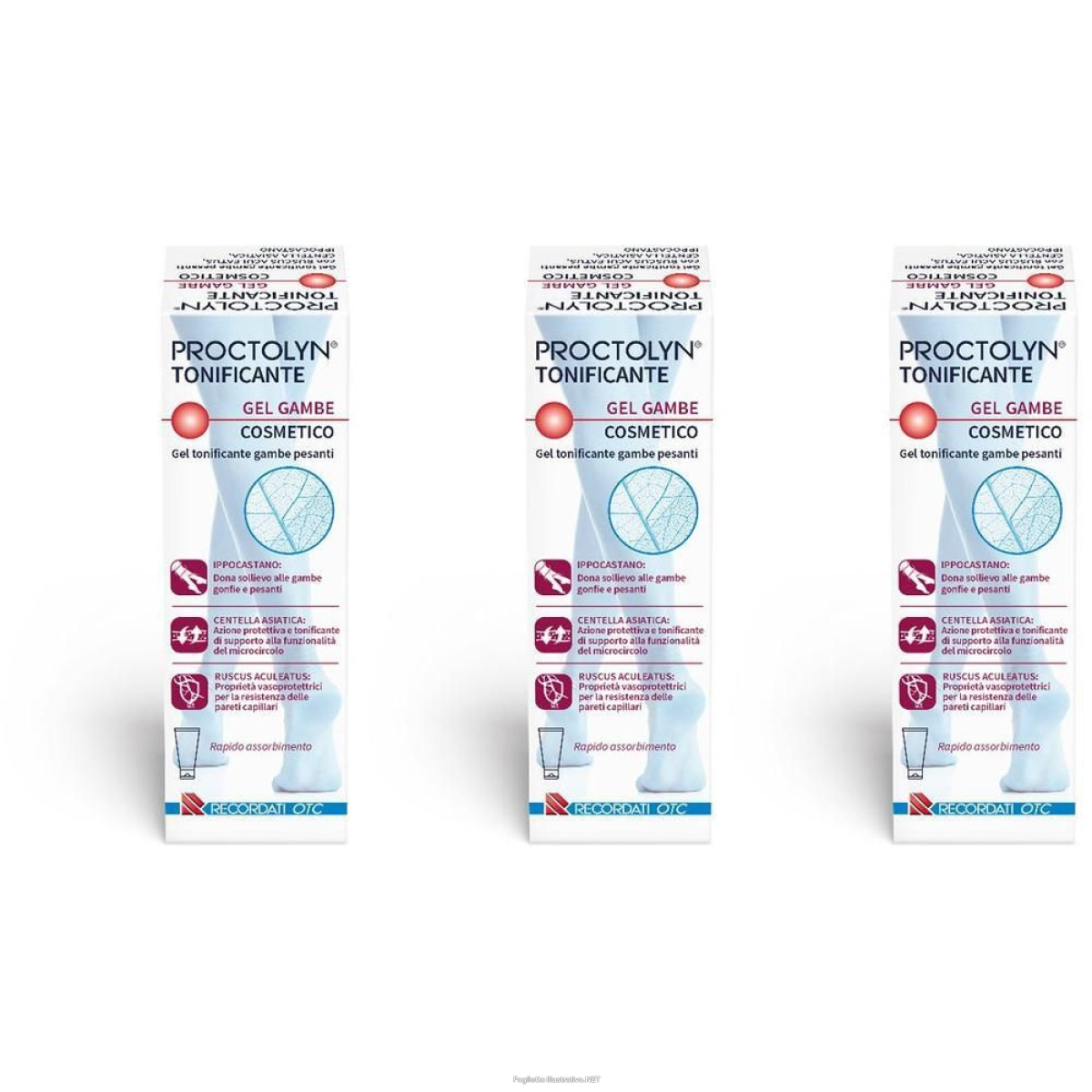 Cerca Offerte di proctolyn tonificante gel gambe cosmetico 3x100 ml e acquista online