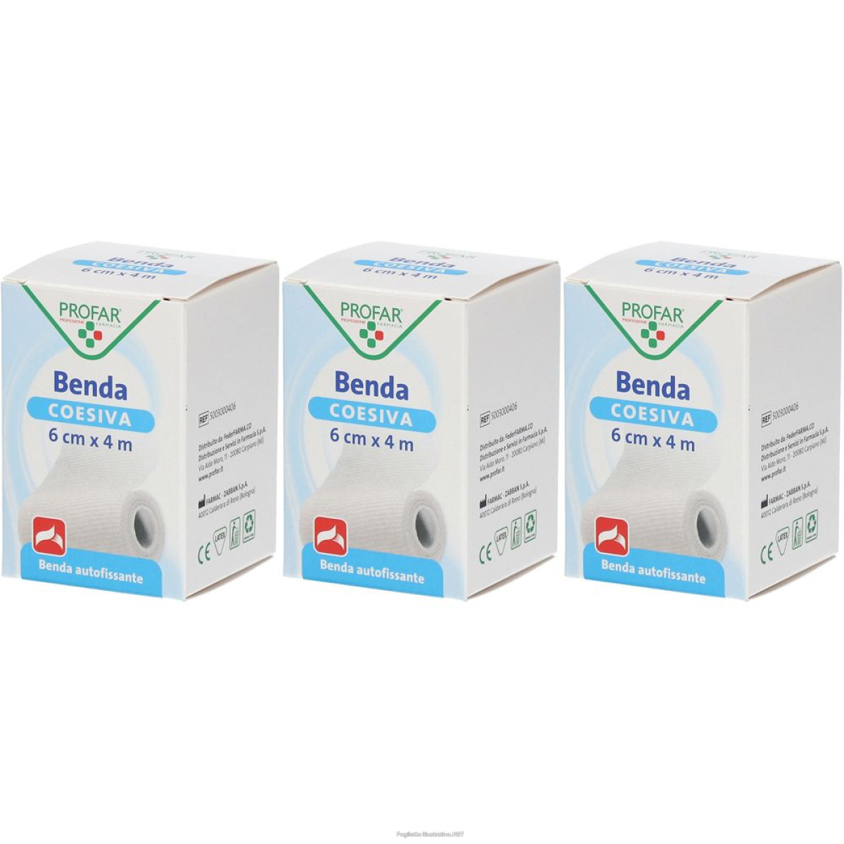 Cerca Offerte di profar® benda coesiva 6 cm x 4 m set da 3 3x1 pz assorbenti e acquista online
