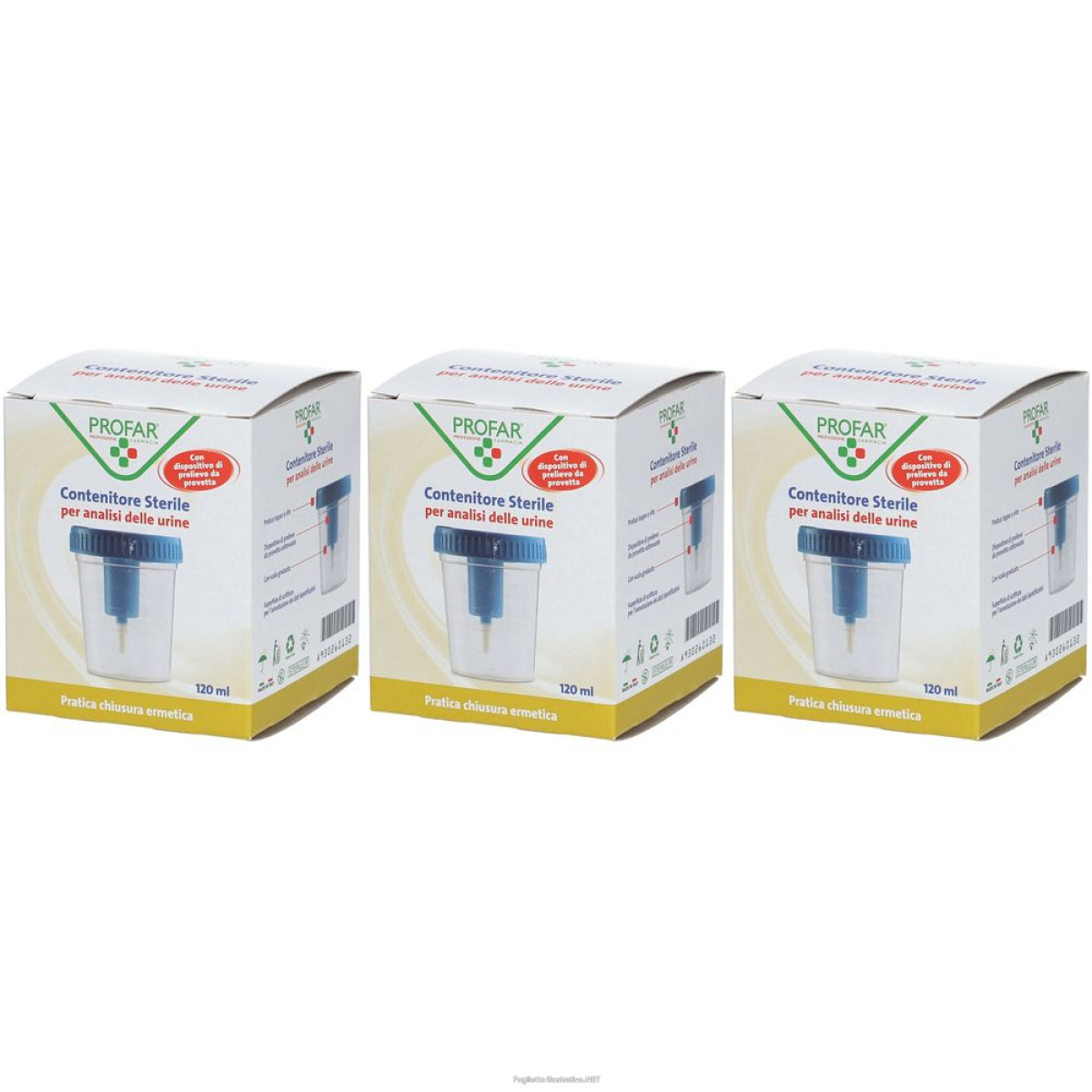Cerca Offerte di profar® contenitore sterile per analisi delle urine set da 3 3x1 pz co e acquista online