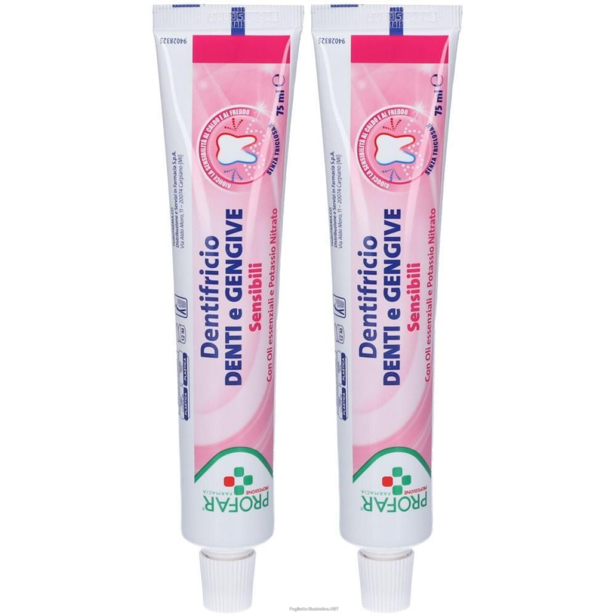 Cerca Offerte di profar dentifricio denti e gengive sensibili 2x75 ml e acquista online