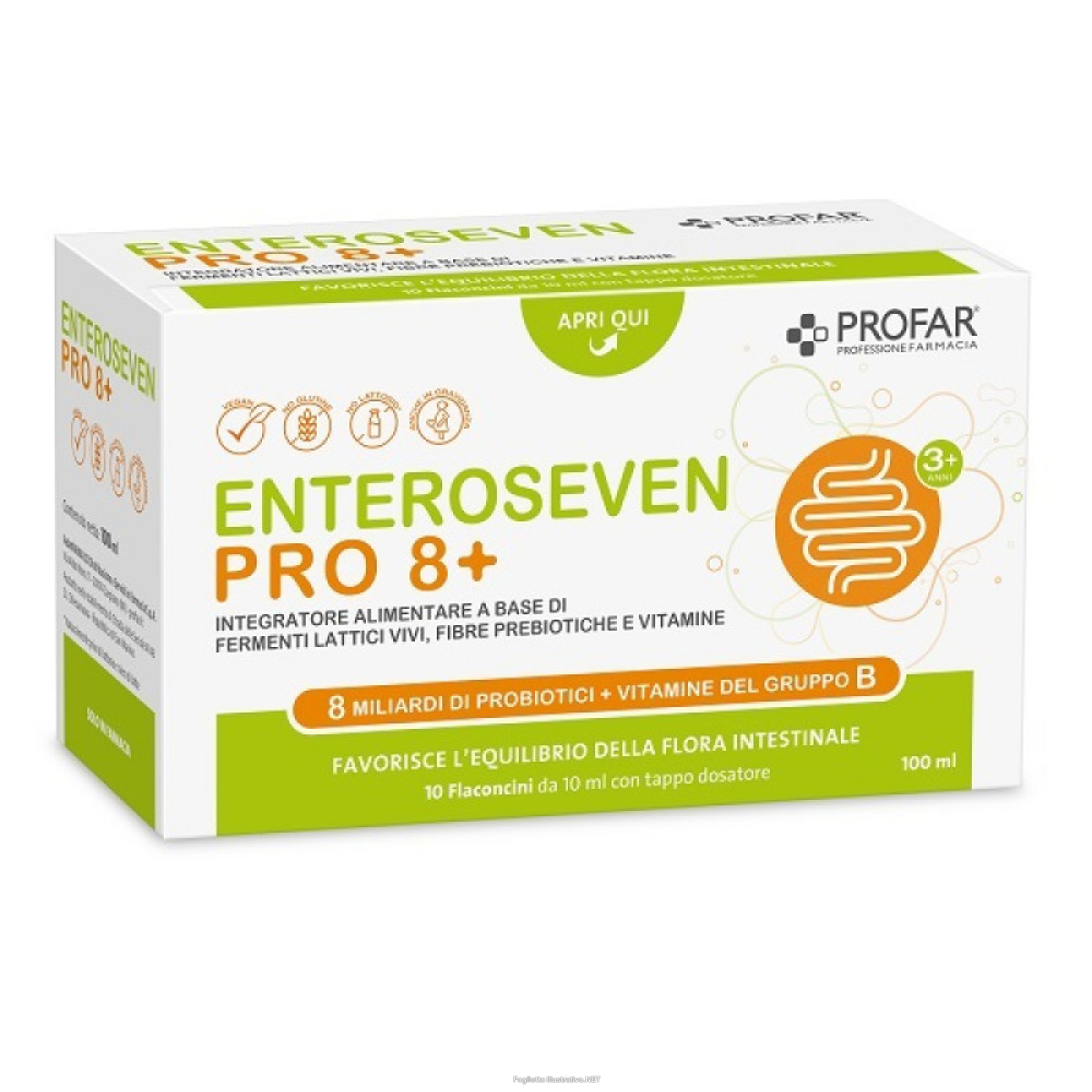 Cerca Offerte di profar enteroseven pro 8+ 10 flaconcini da 10 ml e acquista online