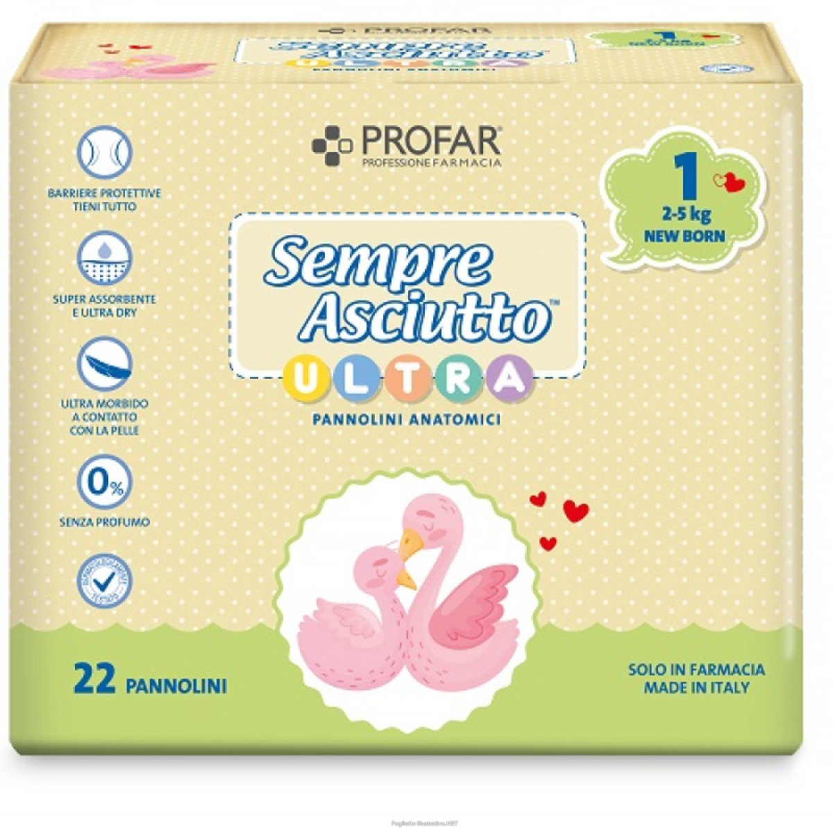 Cerca Offerte di profar sempre asciutto pannolino anatomico ultra new born 2/5kg 22 pezzi e acquista online