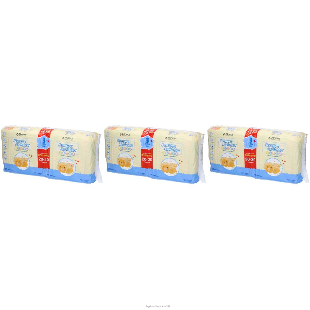 Cerca Offerte di profar® sempre asciutto ultra confezione risparmio set da 3 3x40 pz pa e acquista online
