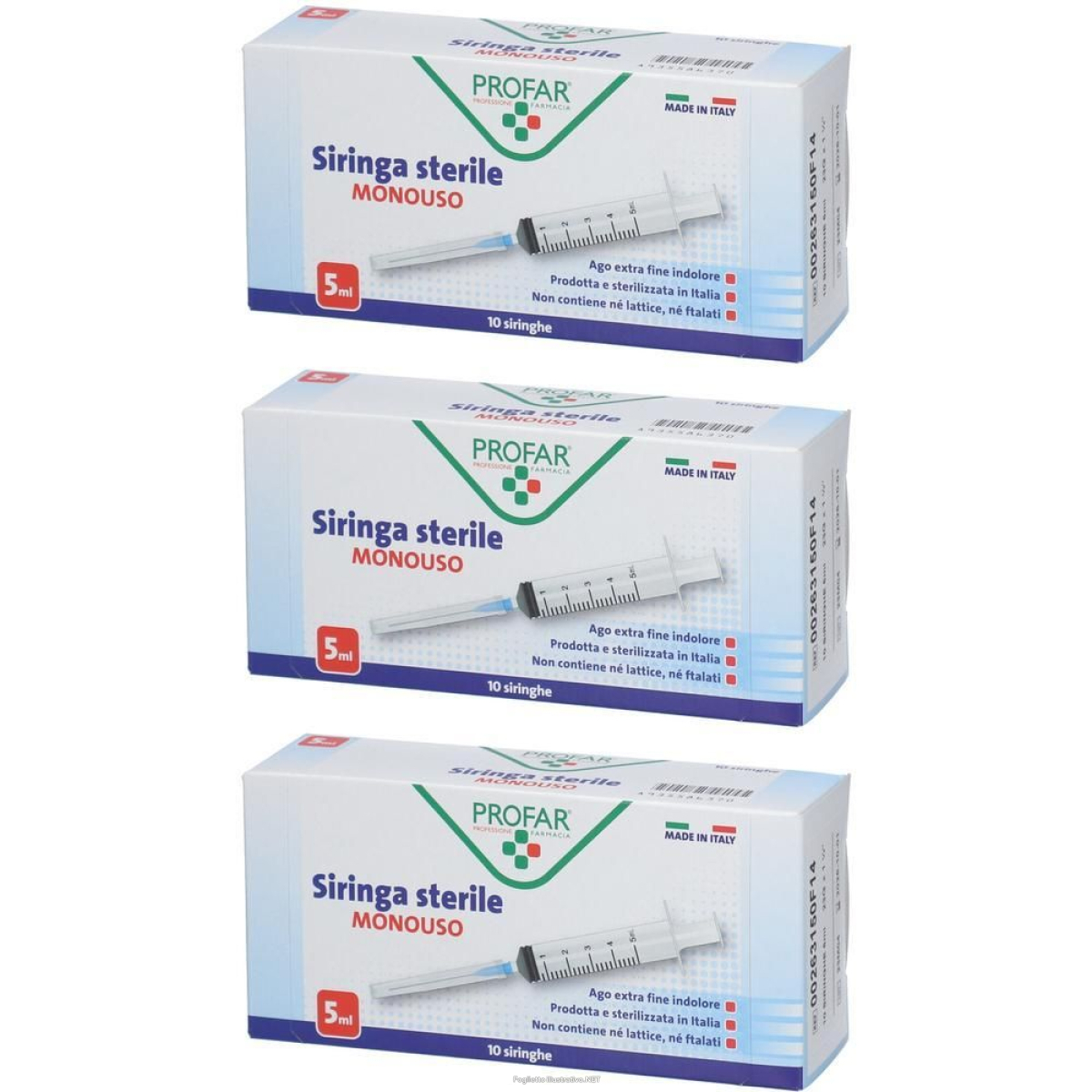 Cerca Offerte di profar® siringa sterile monouso 5 ml con ago 3x1 pz siringhe e acquista online