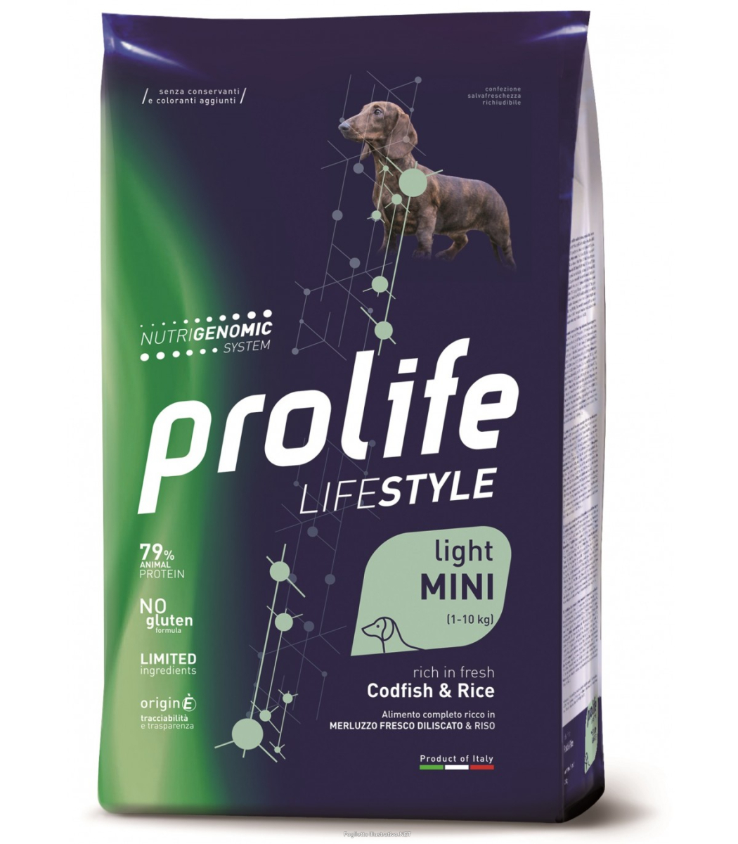 Cerca Offerte di prolife cane lifestyle light adulto mini merluzzo & riso 2 kg e acquista online