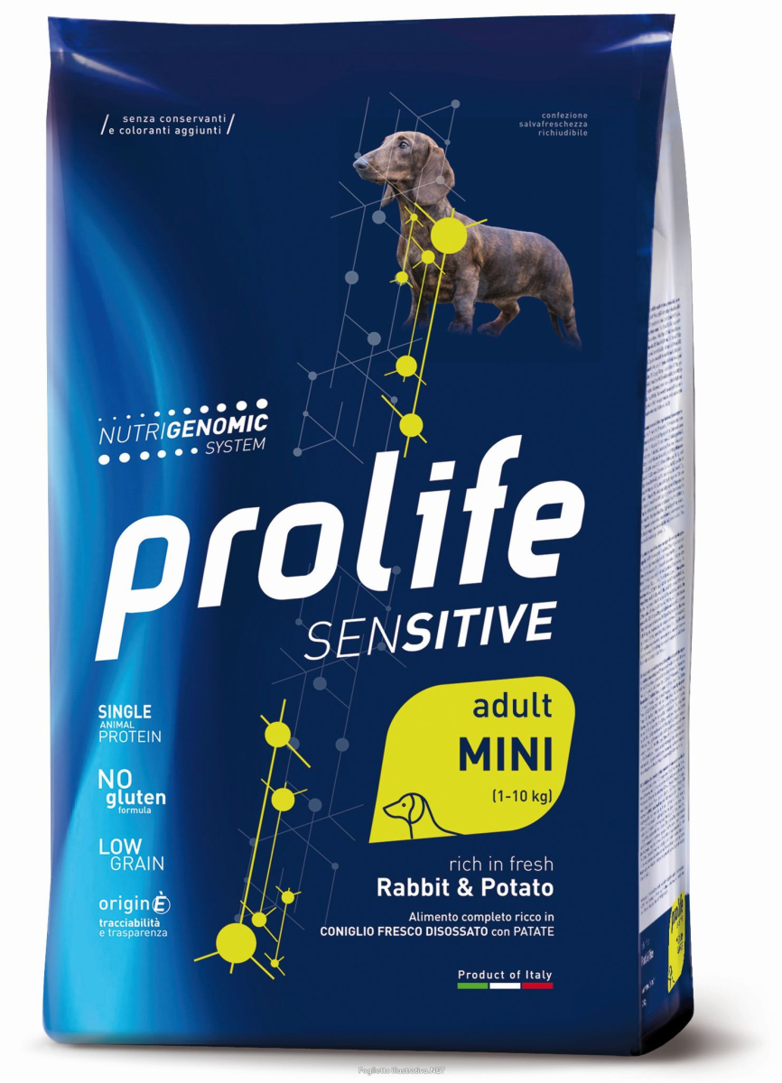 Cerca Offerte di prolife cane sensitive adulto mini coniglio & patate 2 kg e acquista online