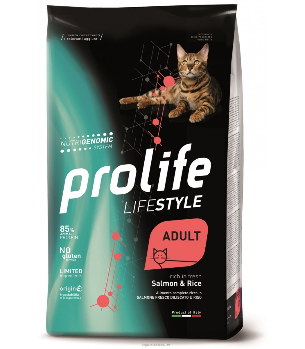 Cerca Offerte di prolife cat life style cibo secco per gatti adulti salmone e riso sacco 1,5 197b e acquista online