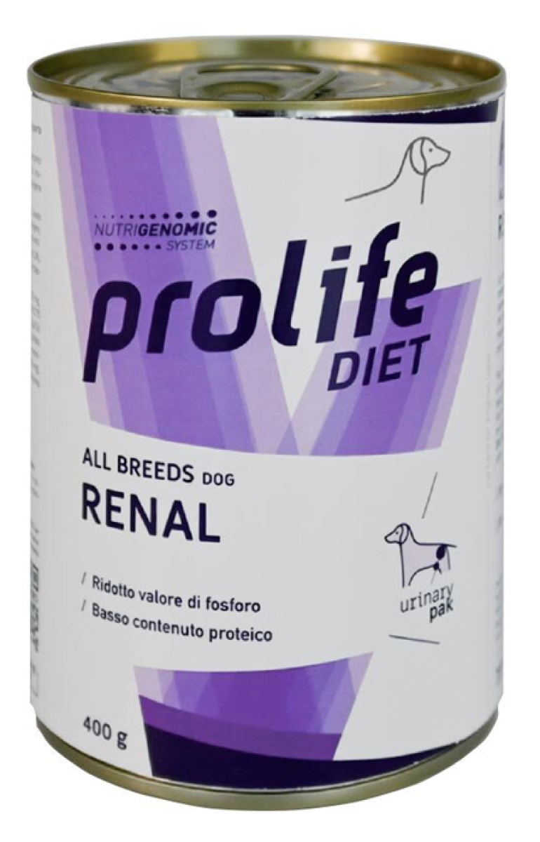 Cerca Offerte di Prolife diet dog all breeds renal pollo e manzo - alimento completo per cani con insufficienza renale 400 gr e acquista online