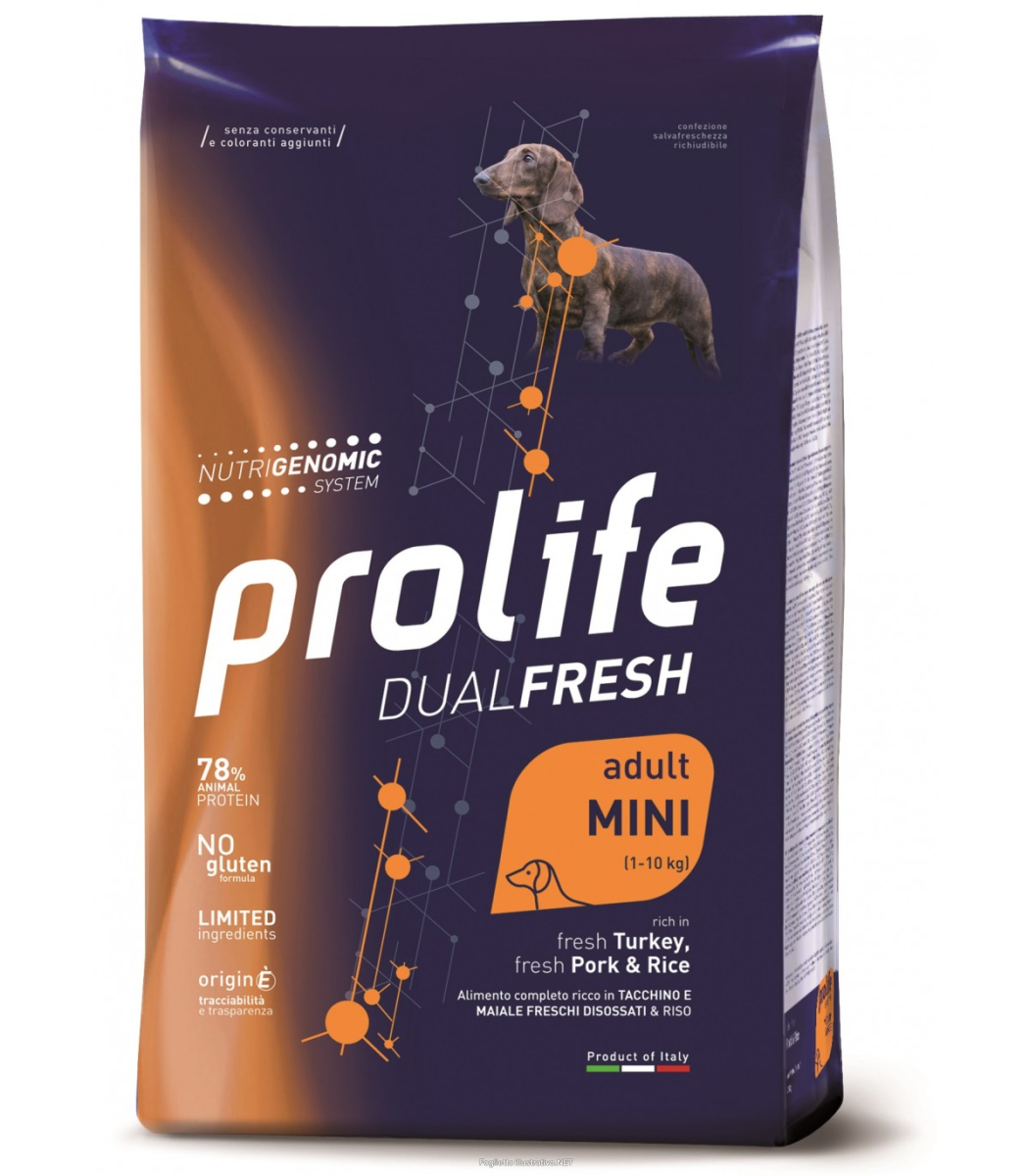 Cerca Offerte di prolife dog dual fresh adult mini turkey pork & rice 2kg 197b e acquista online