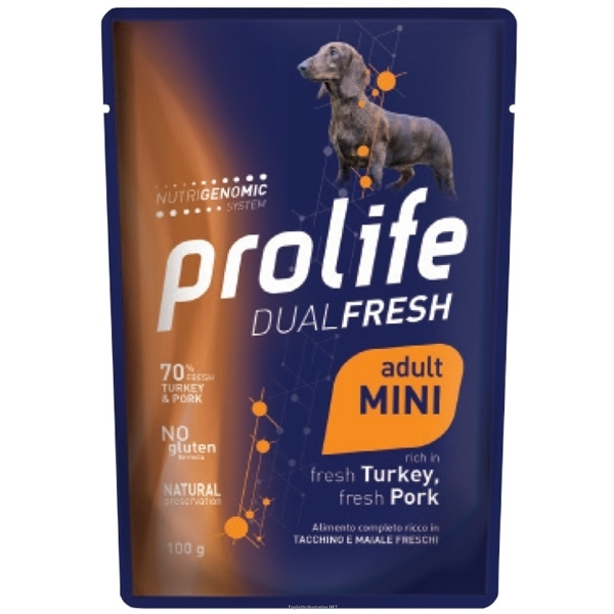 Cerca Offerte di prolife dual fresh tacchino e maiale freschi cibo umido per cani adulti taglia piccola bustina 100g 197b e acquista online