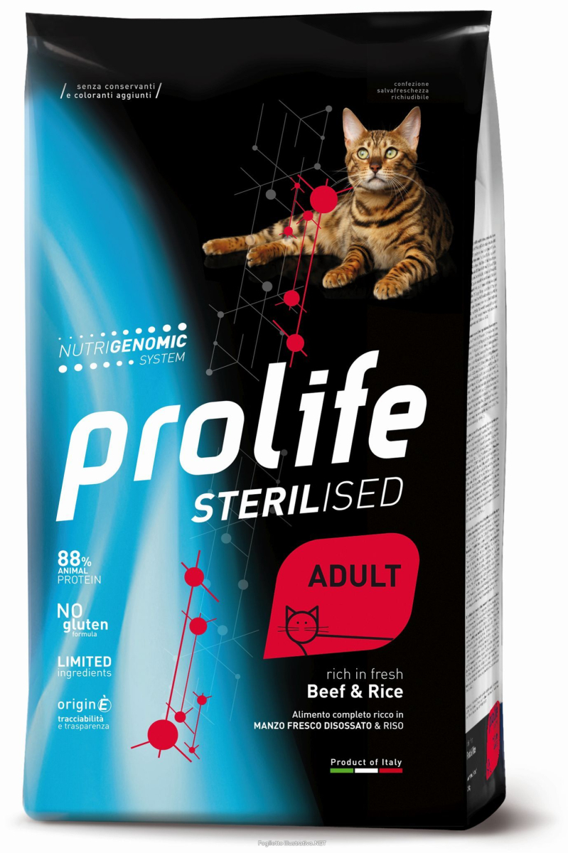 Cerca Offerte di prolife gatto sterilised adulto manzo & riso 1,5 kg e acquista online