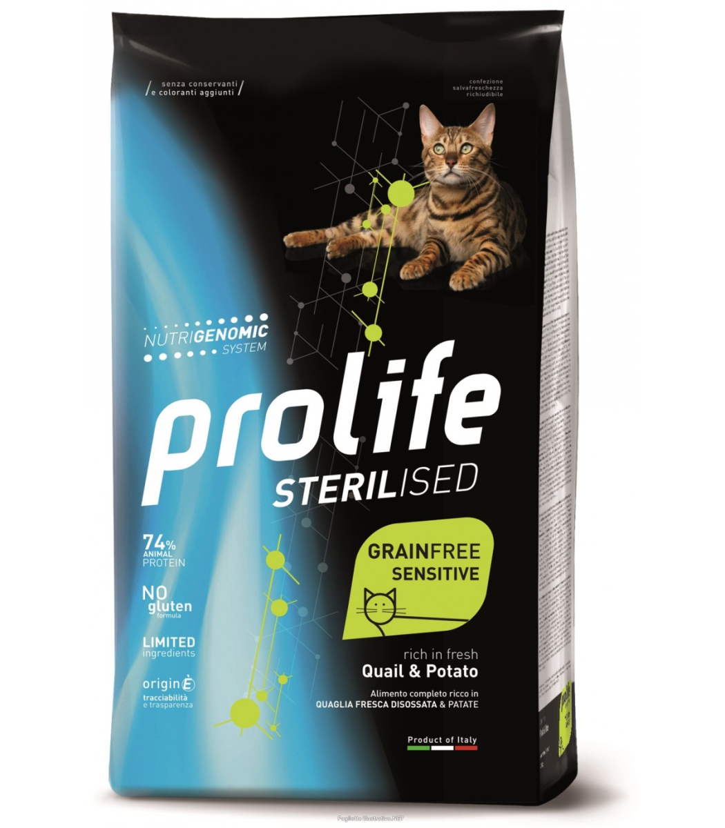 Cerca Offerte di prolife gatto sterilised grain free sensitive adulto quaglia & patate 1,5 kg e acquista online