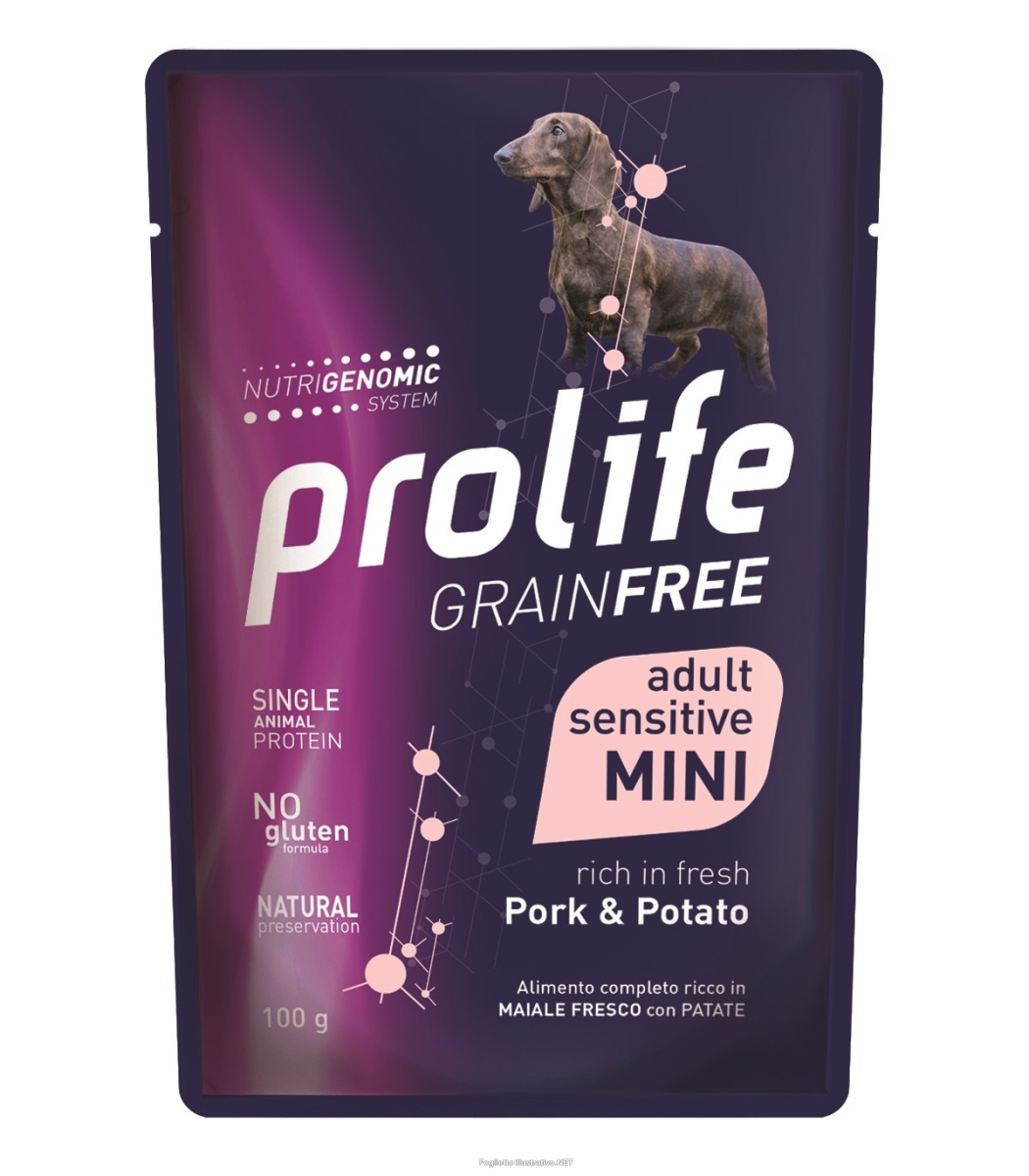 Cerca Offerte di prolife grain free maiale con patate cibo umido per cani adulti taglia mini bustina 100g prolife e acquista online