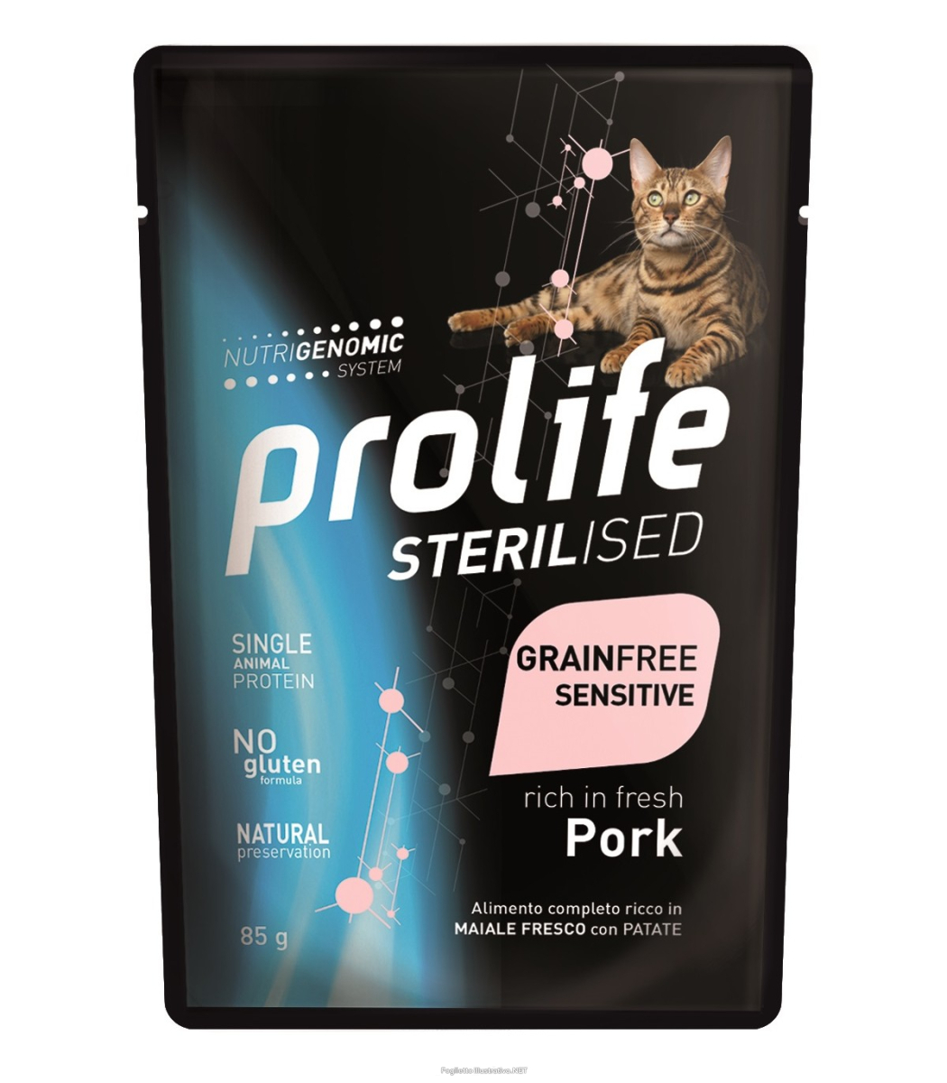 Cerca Offerte di prolife sterilised maiale fresco e patate cibo umido per gatti adulti bustina 85g 197b e acquista online