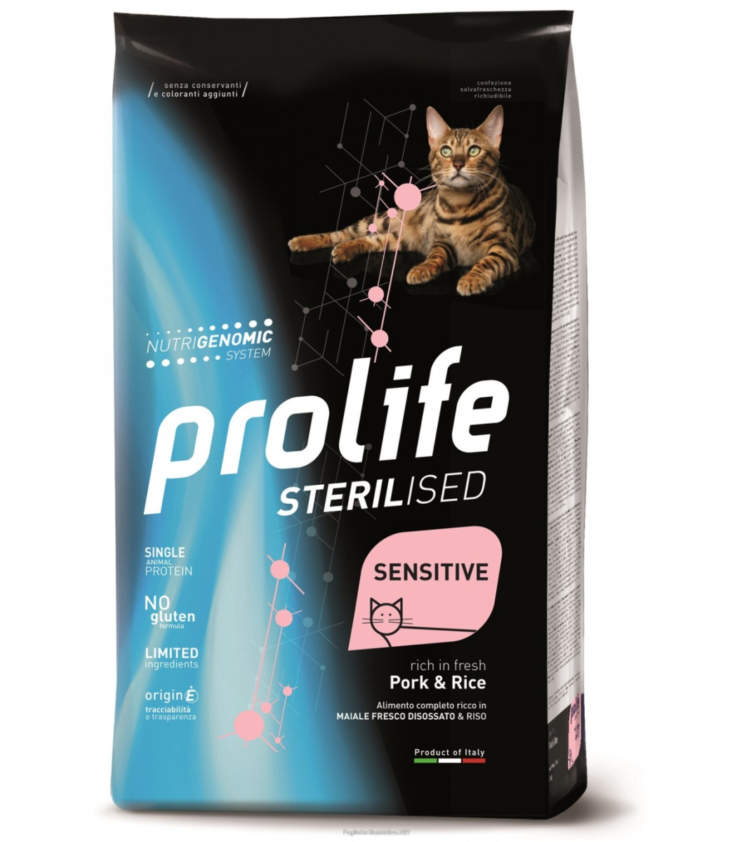 Cerca Offerte di prolife sterilised sensitive maiale fresco e riso cibo secco gatti adulti 1,5kg 197b e acquista online