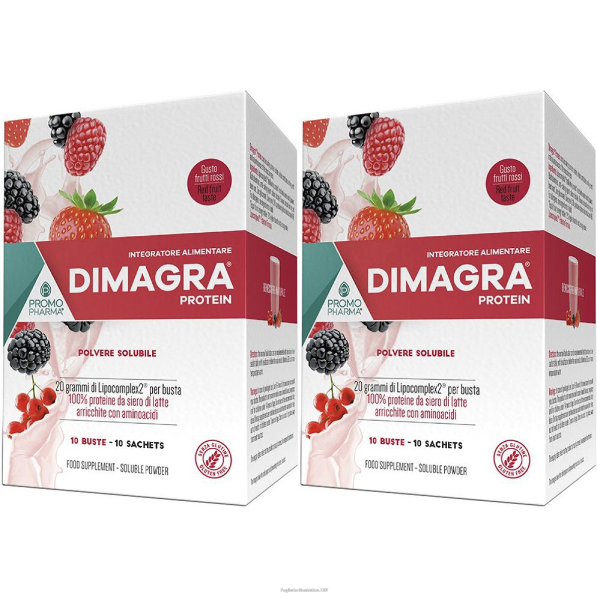 Cerca Offerte di promopharma® dimagra® protein red fruit set da 2 2x220 g polvere per s e acquista online