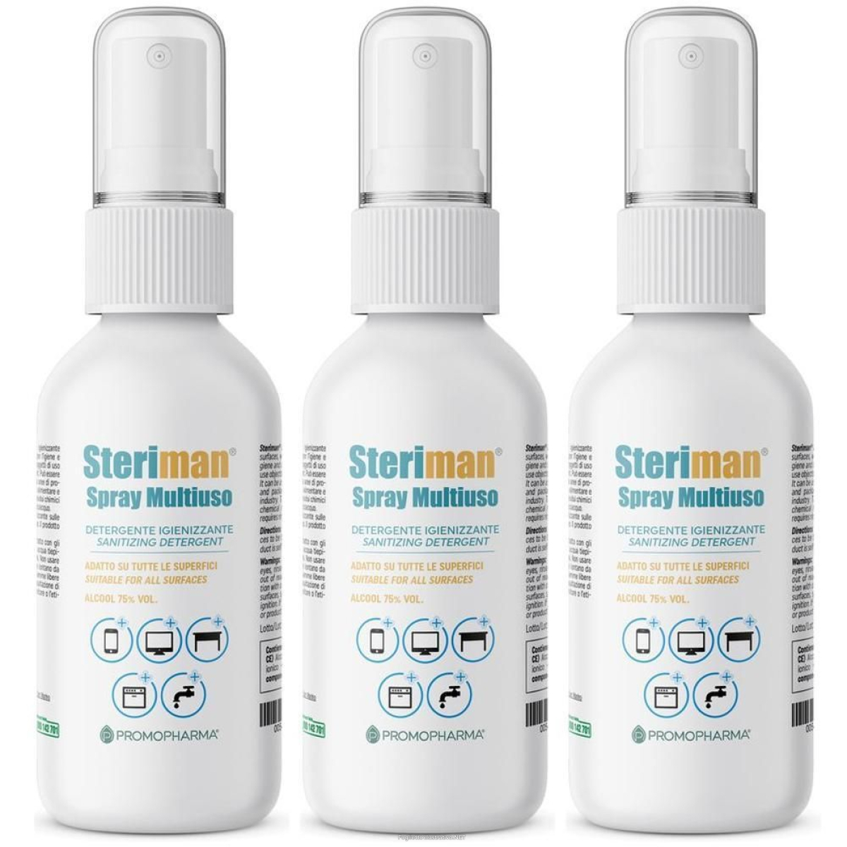 Cerca Offerte di promopharma steriman spray multiuso superfici 100 ml e acquista online