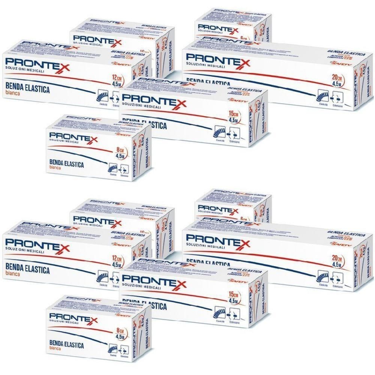 Cerca Offerte di Prontex benda elastica bianca 450x20cm 2x1 st e acquista online