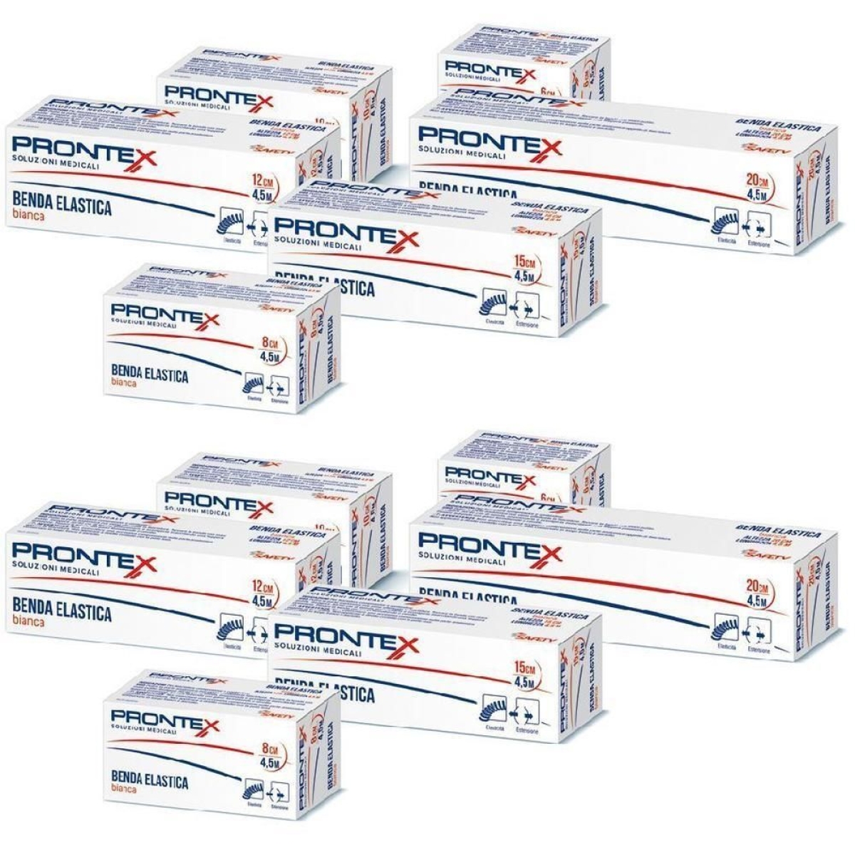 Cerca Offerte di Prontex benda elastica bianca 450x8cm 2x1 st e acquista online