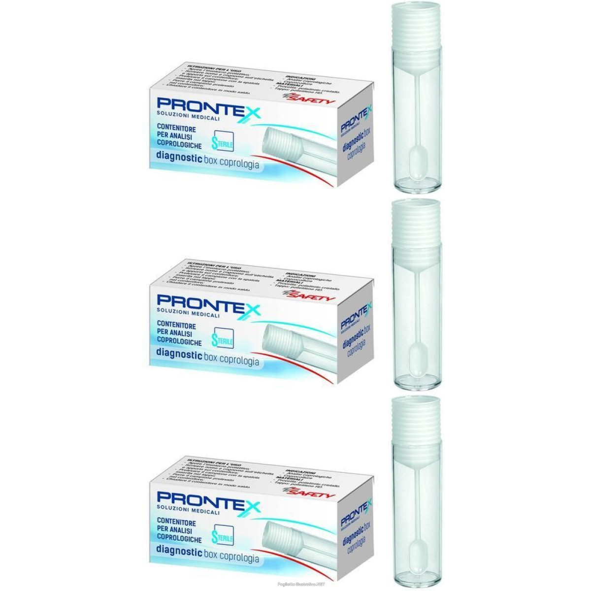 Cerca Offerte di prontex® contenitore per feci sterile diagnostic box 3x1 st e acquista online