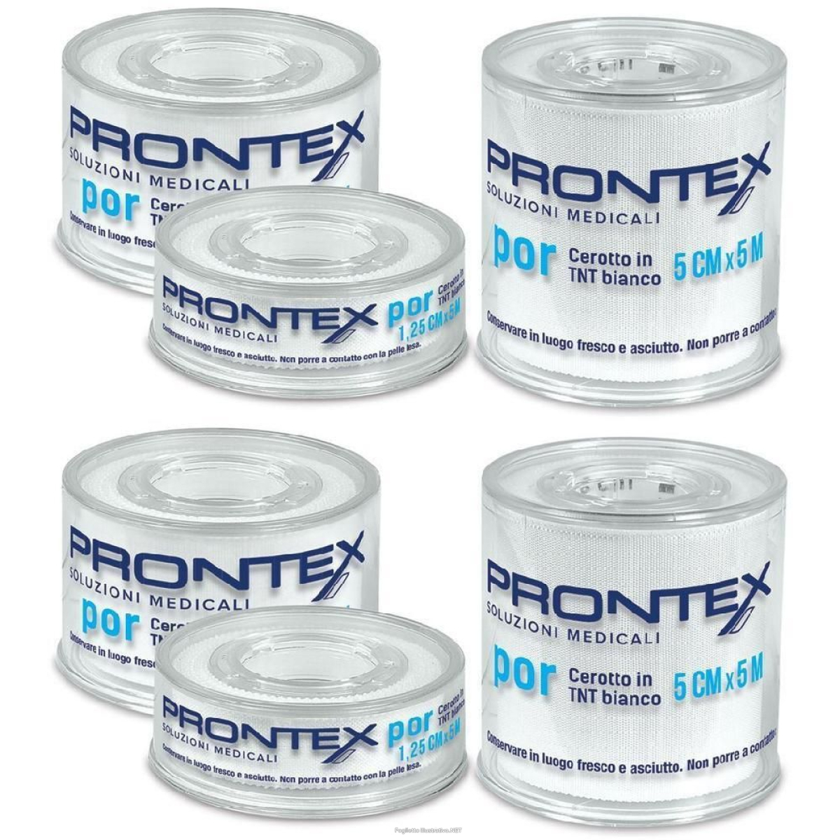 Cerca Offerte di prontex tex cerotto in tnt bianco 2,5 cm x 5 m 2x1 pz e acquista online