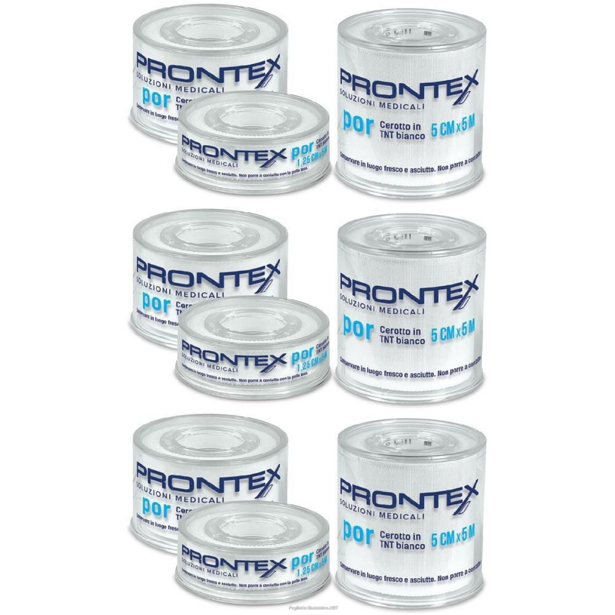 Cerca Offerte di prontex tex cerotto in tnt bianco 2,5 cm x 5 m 3x1 pz e acquista online