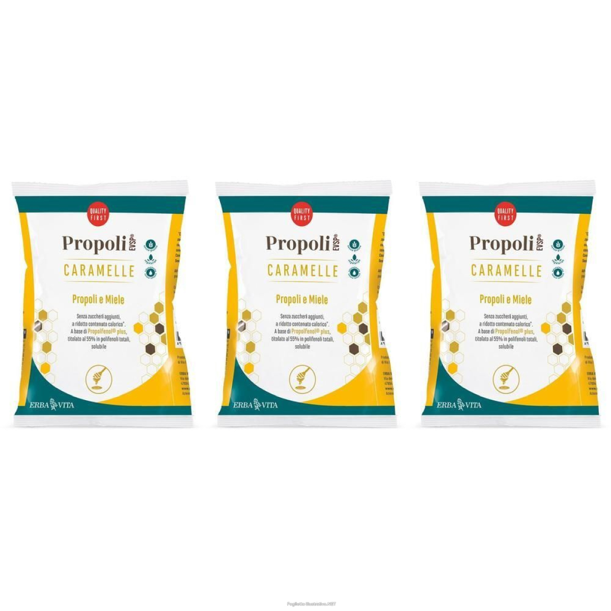 Cerca Offerte di propoli evsp caramelle miele 3x65 g e acquista online