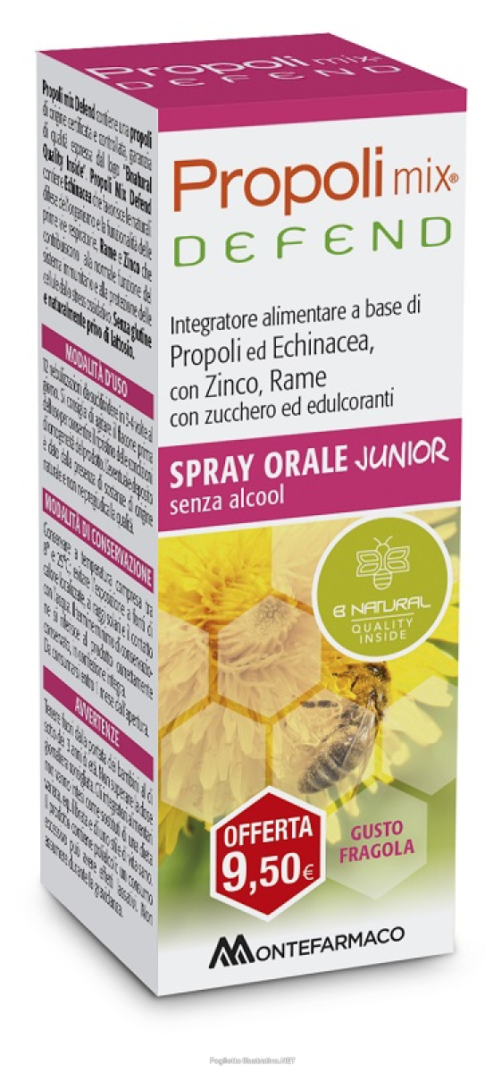 Cerca Offerte di propoli mix defend integratore per le difese immunitarie e le vie respiratorie dei bambini spray orale junior 30ml e acquista online