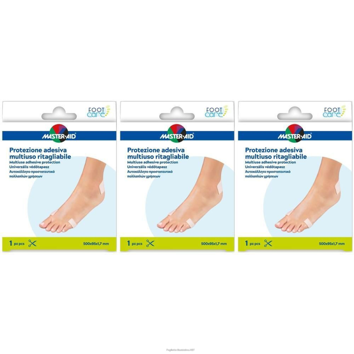 Cerca Offerte di protezione adesiva multiuso master-aid footcare ritagliabile 50x9,5 cm e acquista online