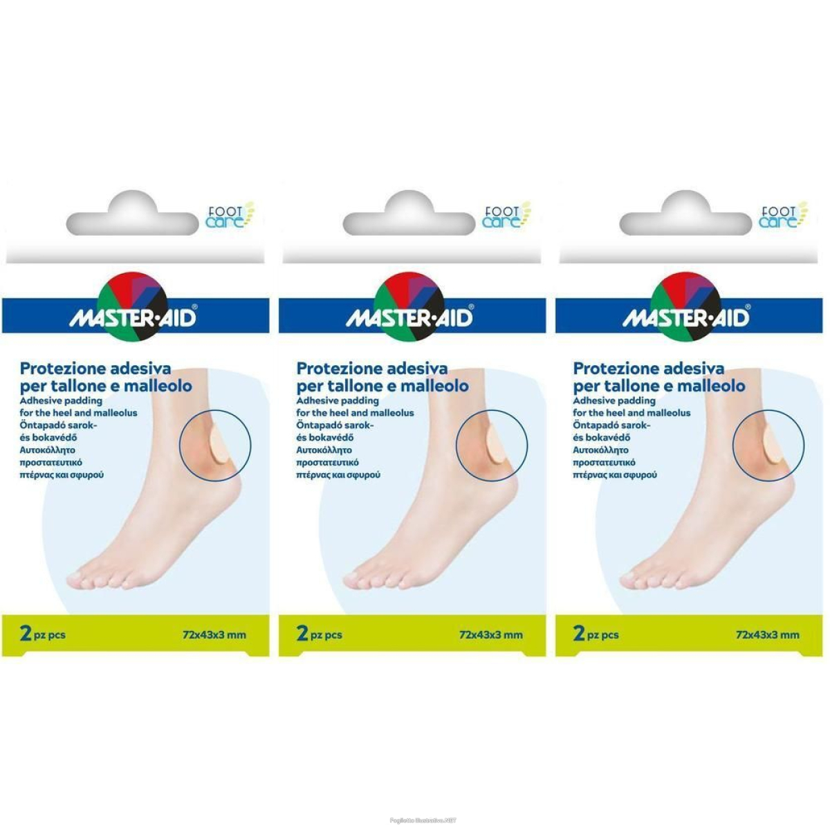 Cerca Offerte di protezione tallone/malleolo master-aid footcare 3x2 st e acquista online