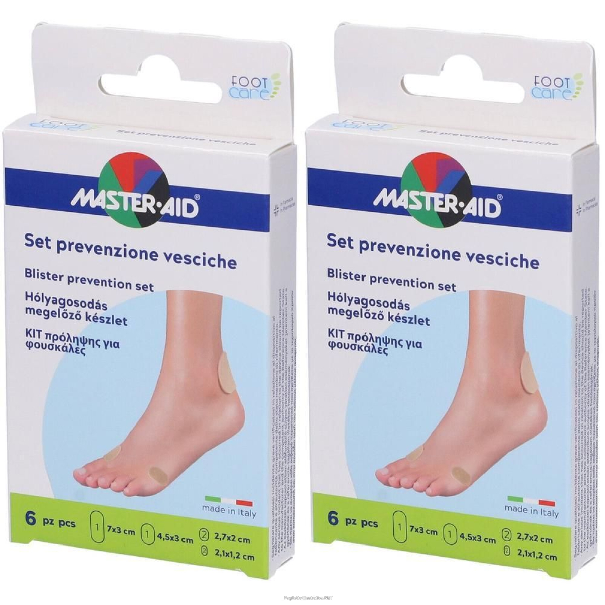 Cerca Offerte di protezione vesciche master-aid footcare mix 6 pezzi a3 2x6 st e acquista online