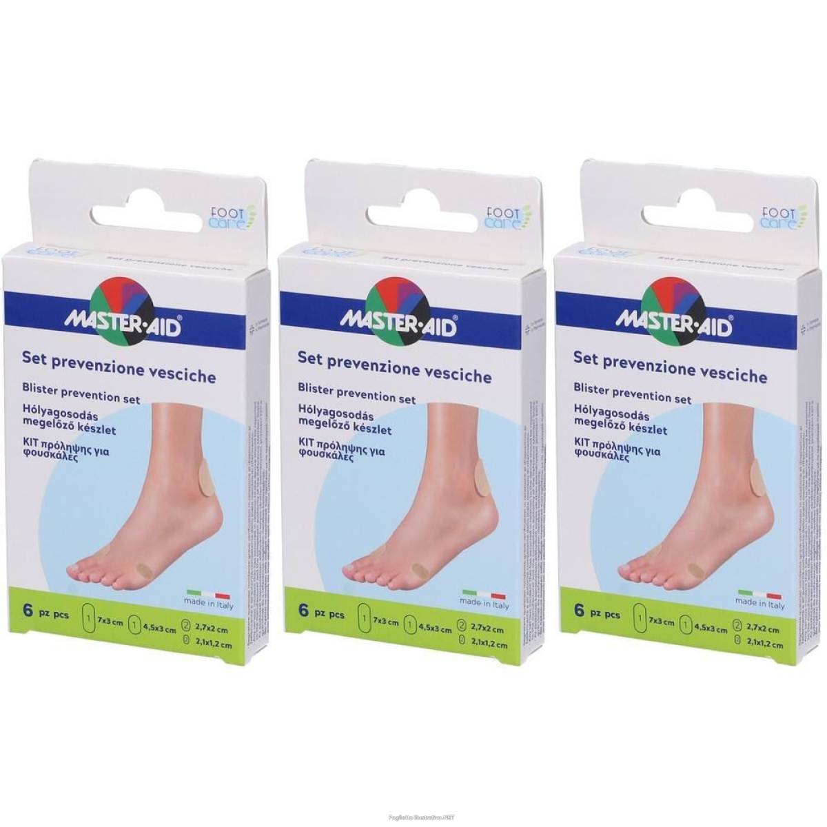Cerca Offerte di protezione vesciche master-aid footcare mix 6 pezzi a3 3x6 st e acquista online