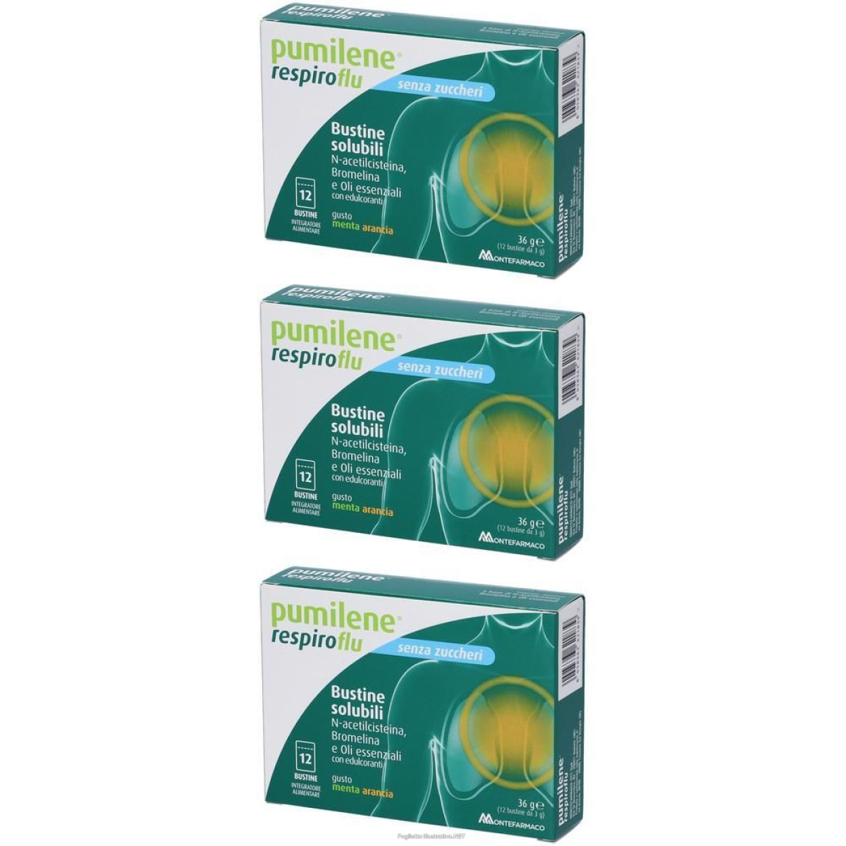 Cerca Offerte di pumilene respiroflu senza zucchero 12 bustine gusto menta arancia 36 g e acquista online