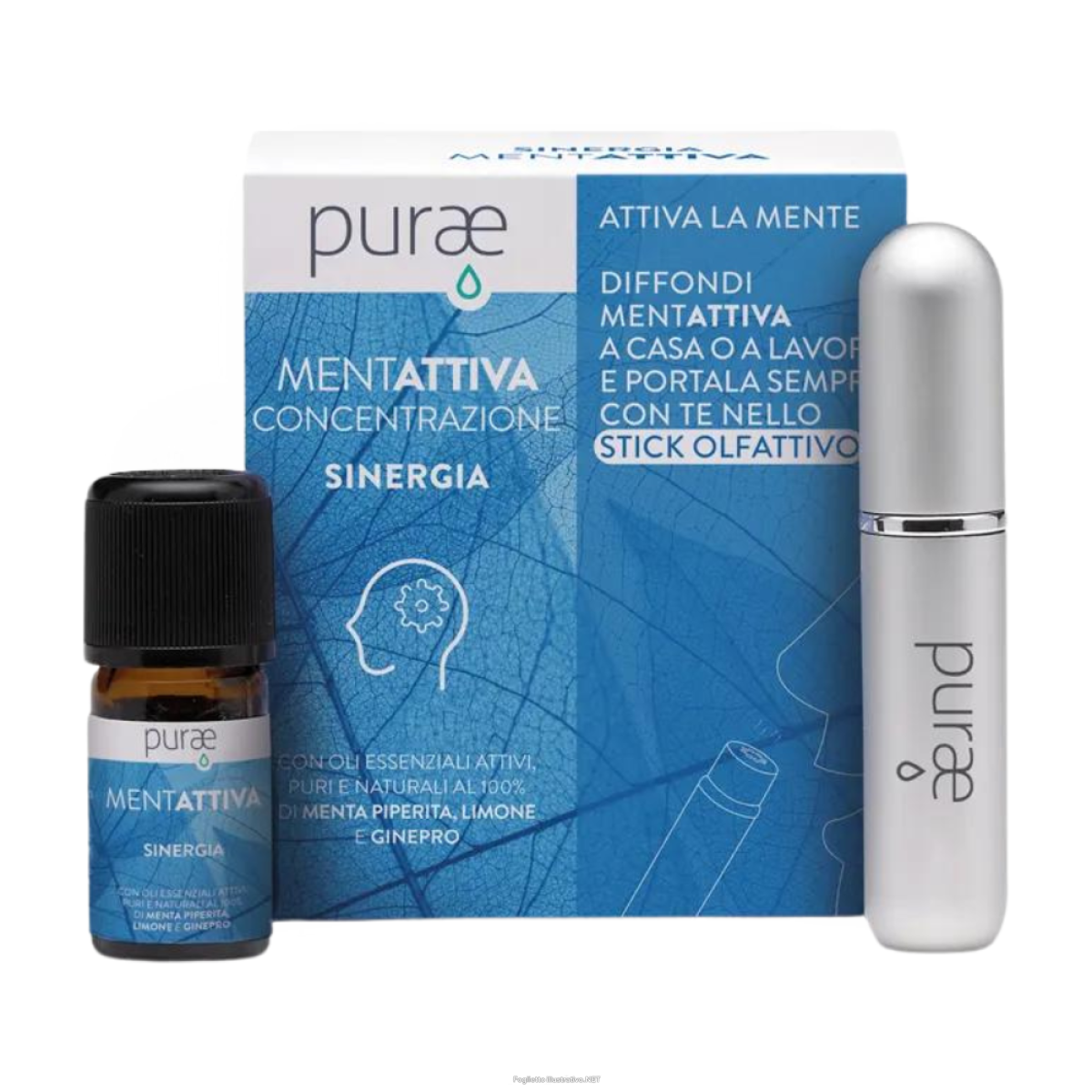 Cerca Offerte di purae sinergia con oli essenziali - mentattiva concentrazione 5ml + stick olfattivo e acquista online