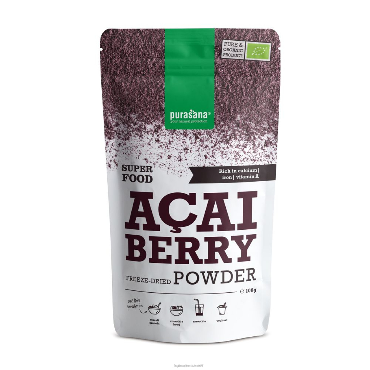 Cerca Offerte di purasana bacche di acai bio polvere 100 g per soluzione orale e acquista online