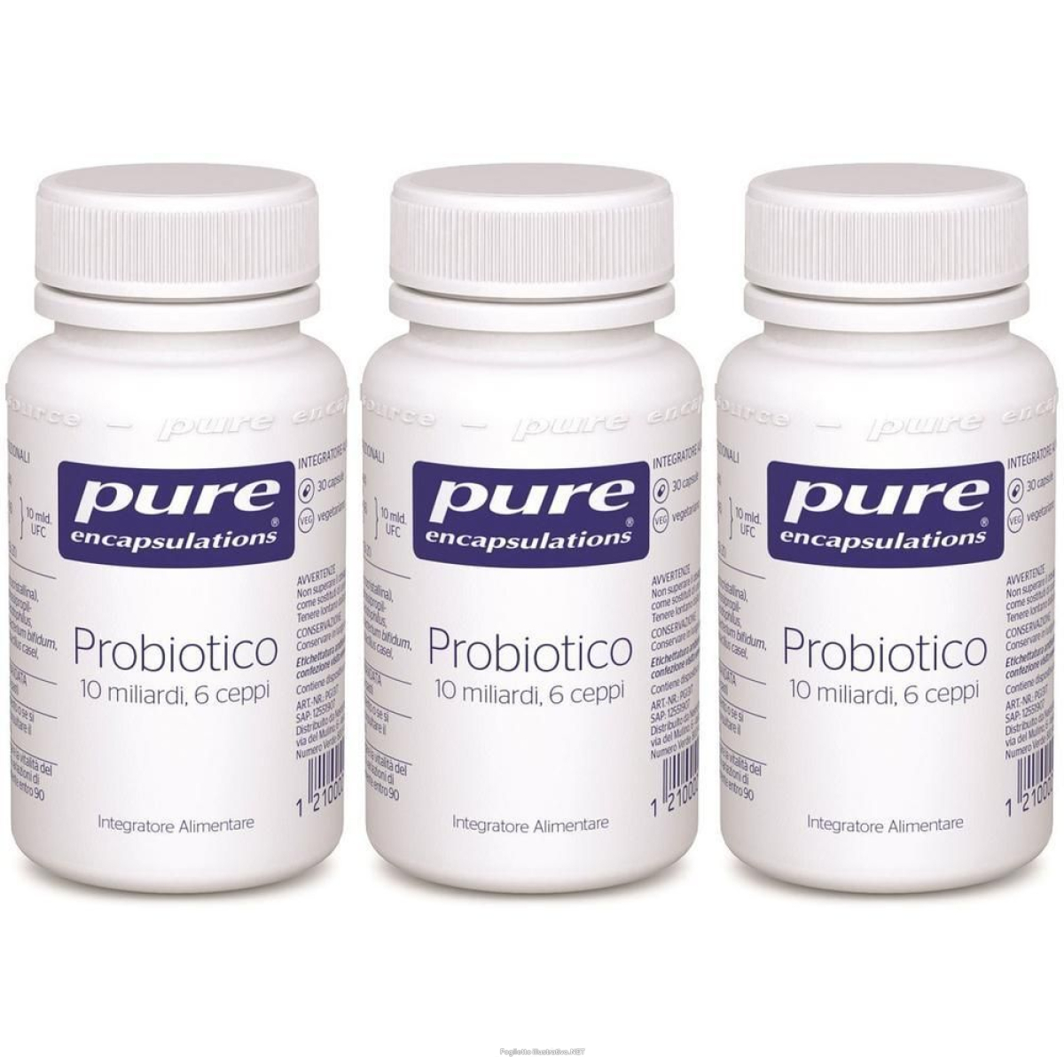 Cerca Offerte di pure encapsulation probiotico 10 miliardi, 6 ceppi 3x12,6 g capsule e acquista online