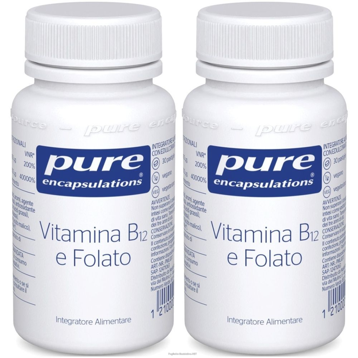 Cerca Offerte di pure encapsulations vitamina b12 e folato 30 pastiglie set da 2 g past e acquista online