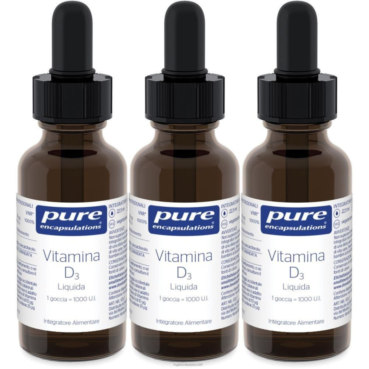 Cerca Offerte di pure encapsulations vitamina d3 liquida 22,5 ml 3x22,5 ml soluzione or e acquista online
