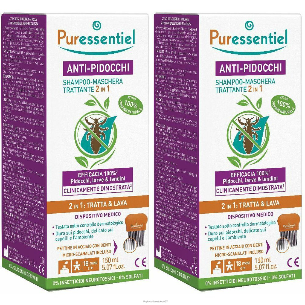 Cerca Offerte di puressentiel anti-pidocchi shampoo trattante 2 in 1 set da 2x150 ml e acquista online