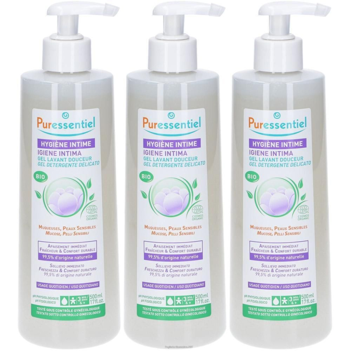 Cerca Offerte di puressentiel gel detergente intimo delicato bio 500ml 3x500 ml e acquista online
