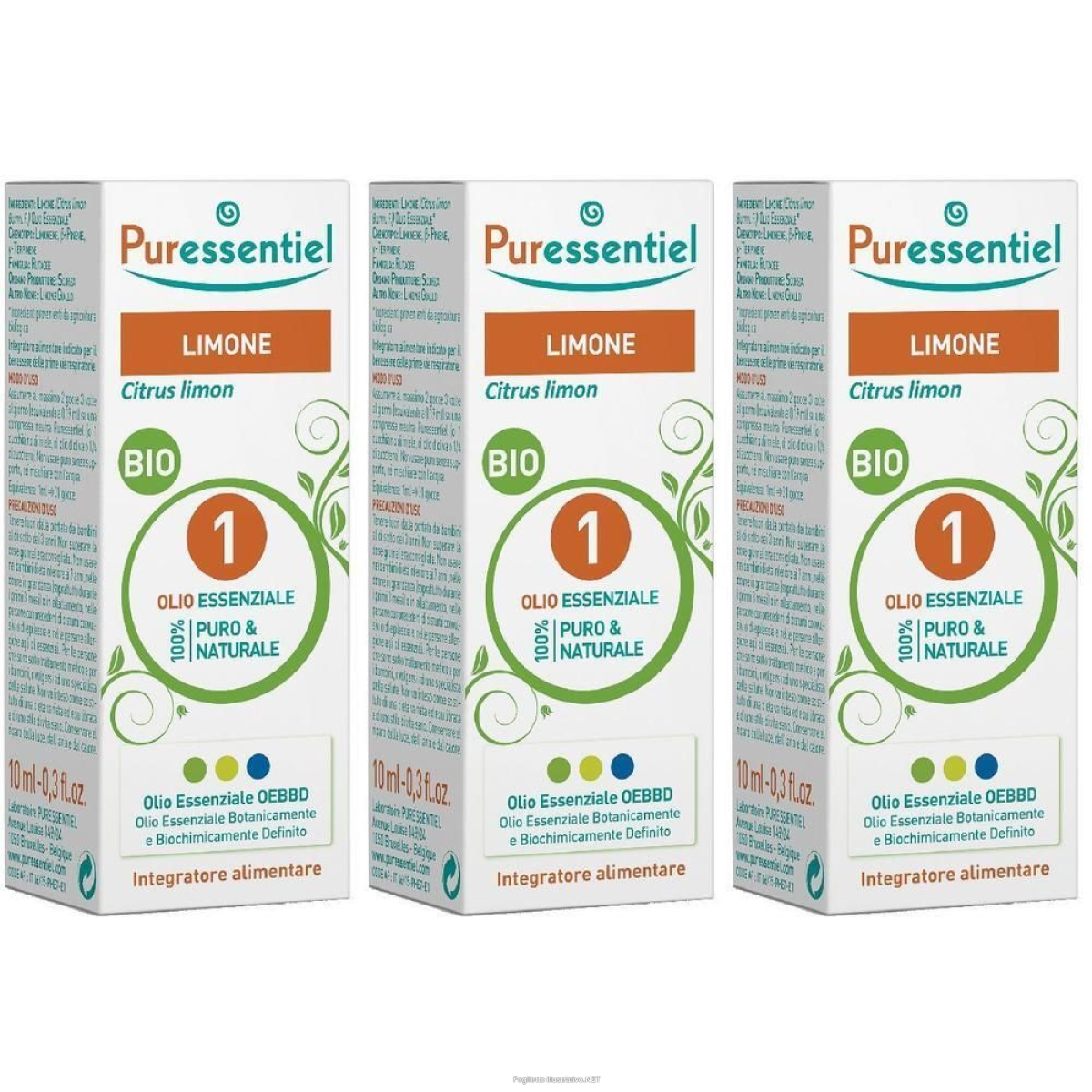 Cerca Offerte di puressentiel® limone bio olio essenziale 3x10 ml essenziale e acquista online