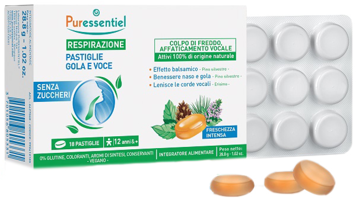 Cerca Offerte di Puressentiel pastiglie gola e voce senza zuccheri 18 pastiglie e acquista online